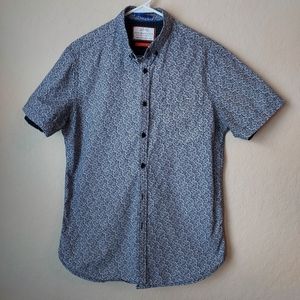 Printed Short Sleeve Button Down